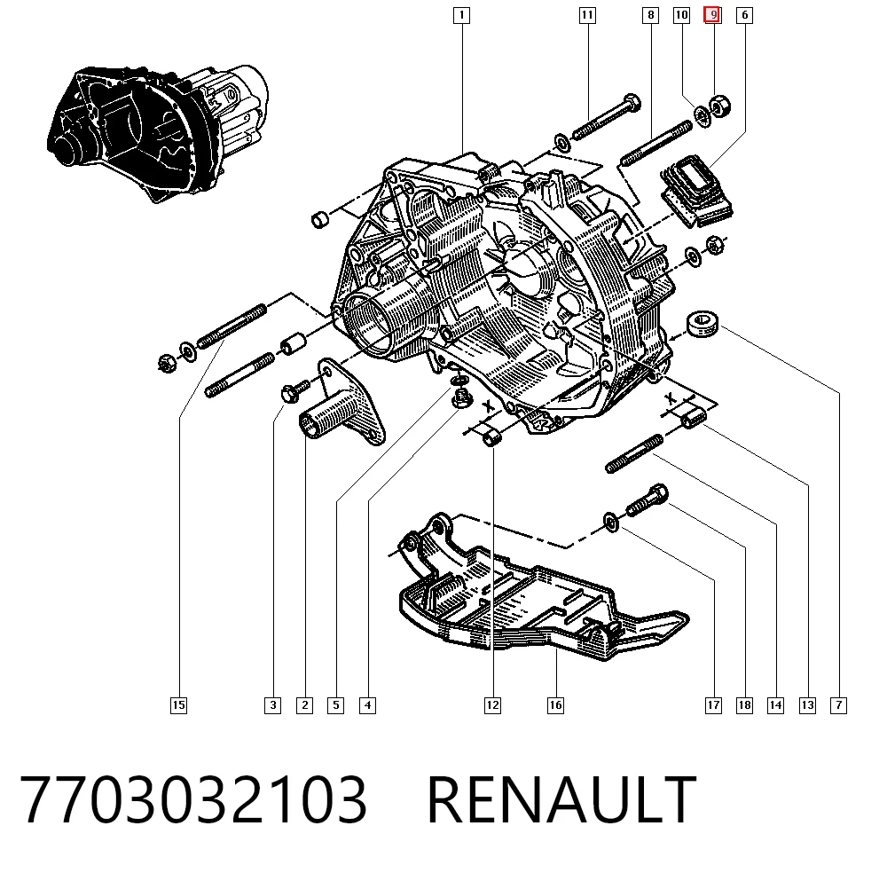 7703032103 RENAULT
