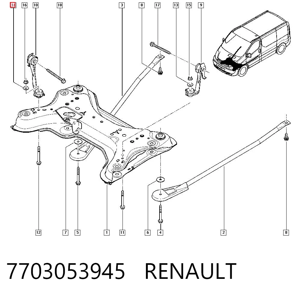 7703053945 Renault (RVI)