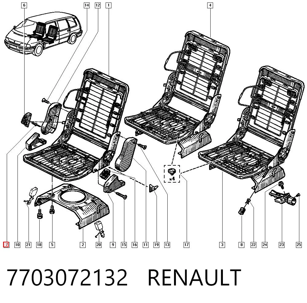 7703072132 Renault (RVI)