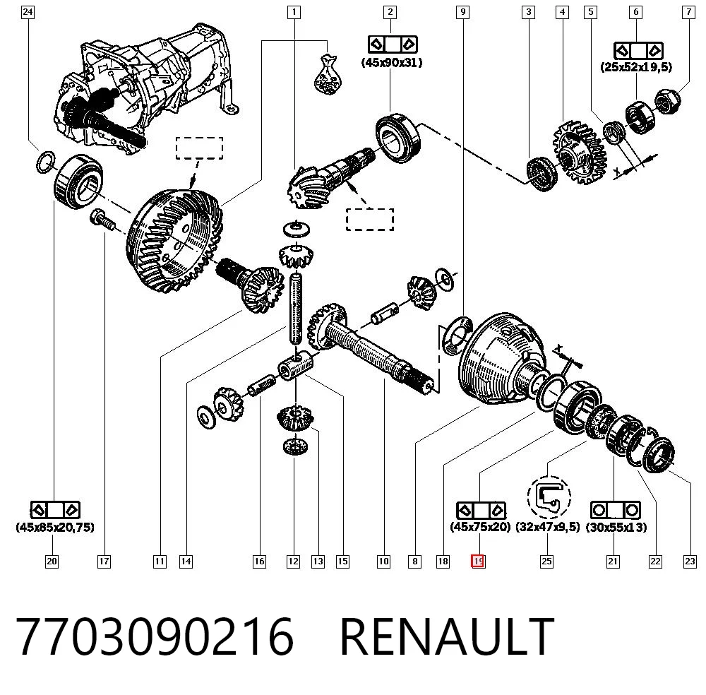 7703090216 Renault (RVI)