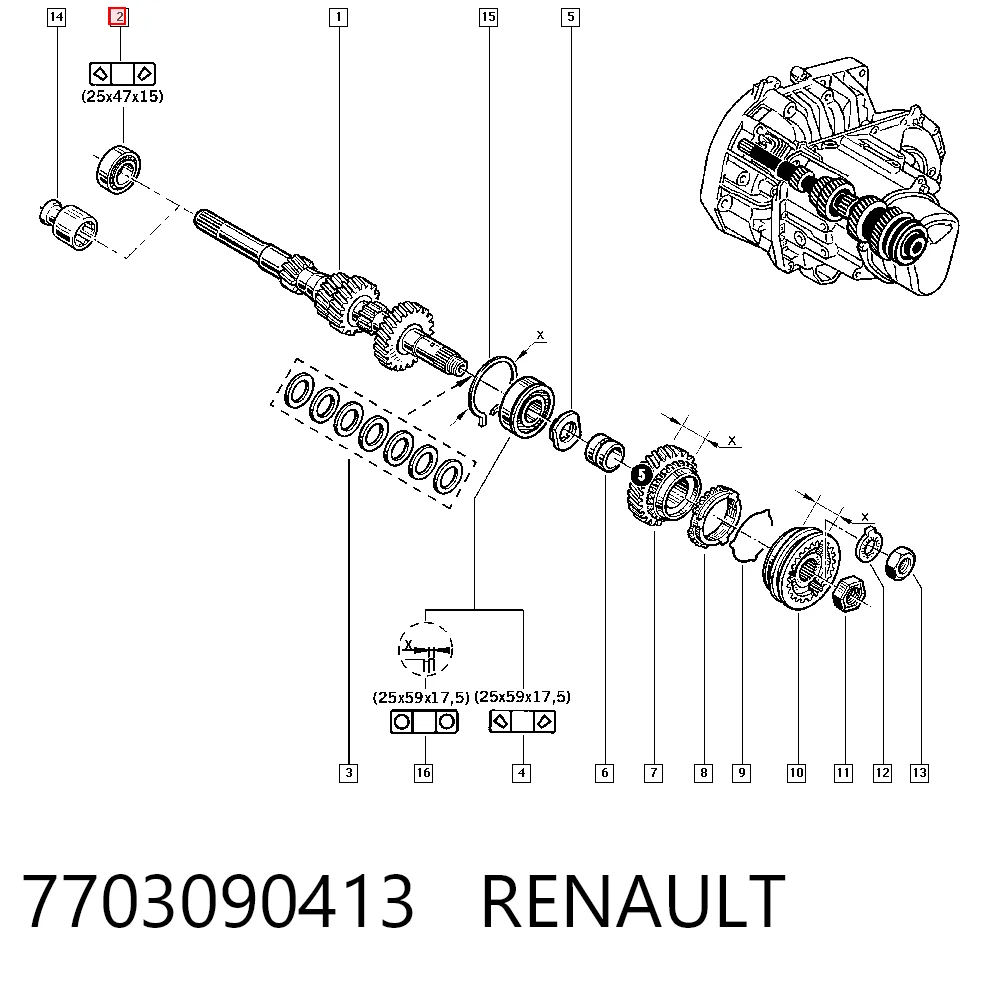 7703090413 Renault (RVI)