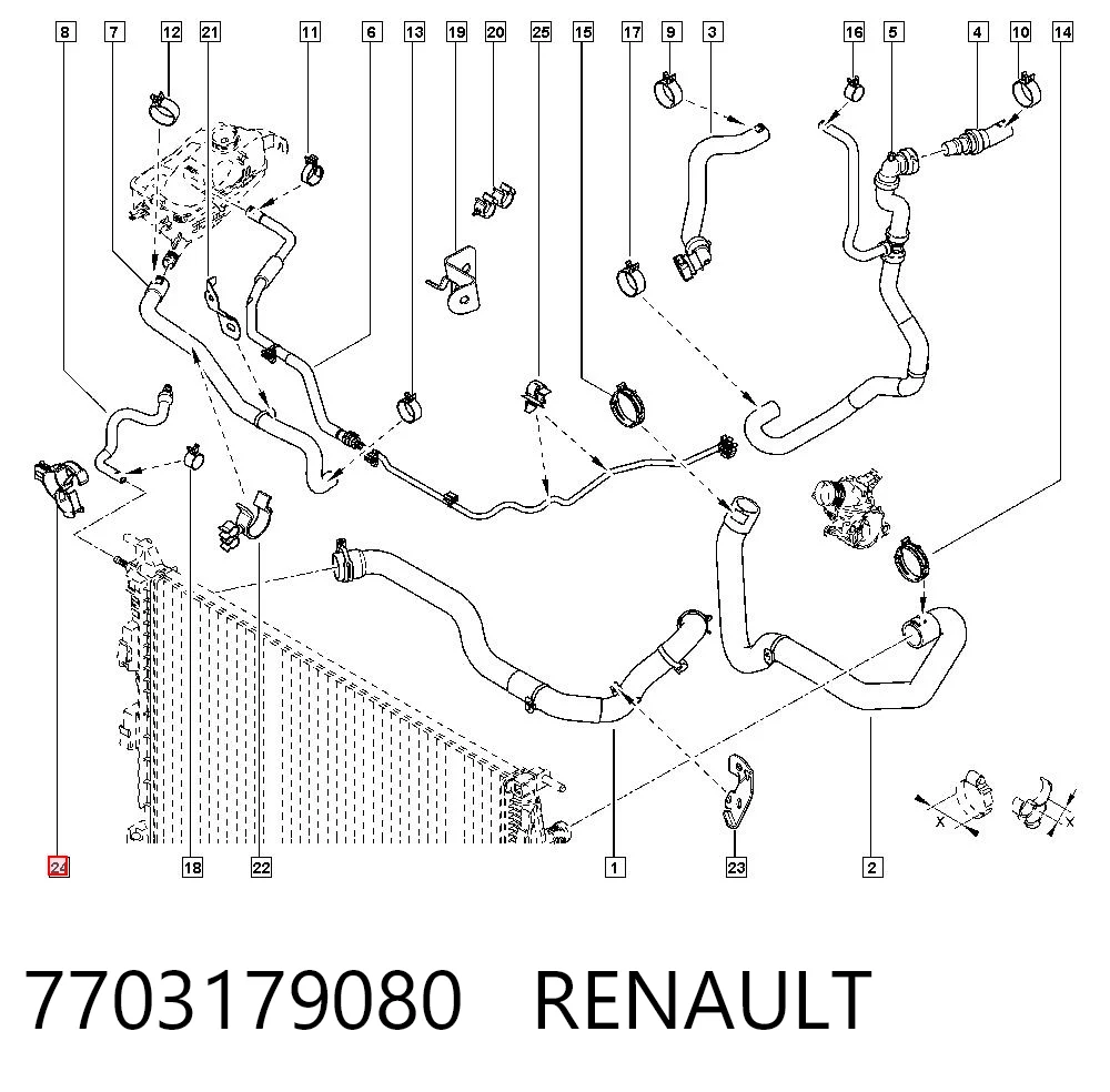 7703179080 Renault (RVI)