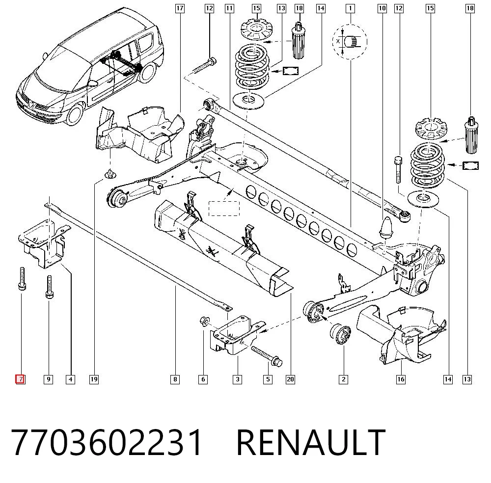7703602231 Renault (RVI)
