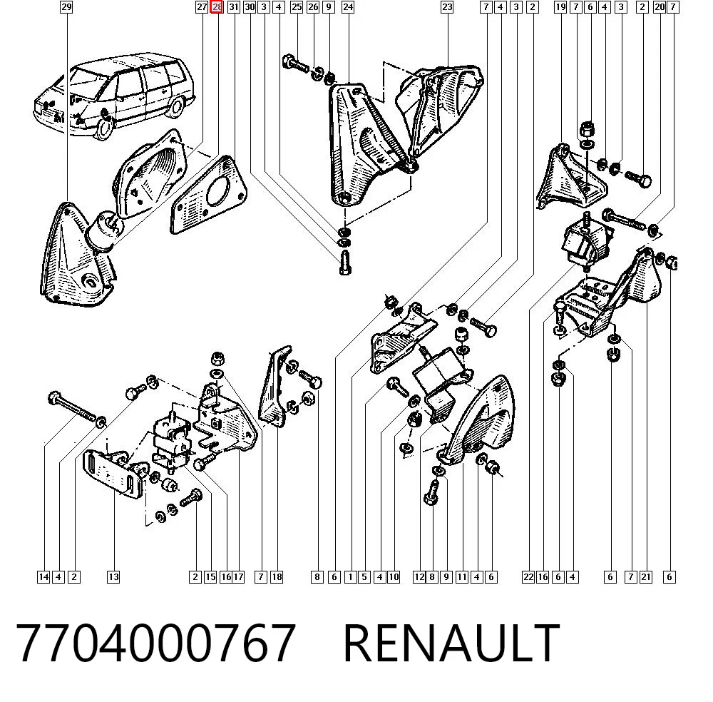 7704000767 Renault (RVI)