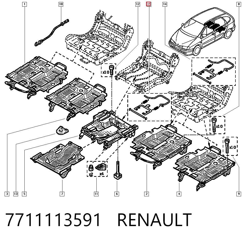 Goma parabrisas Renault Clio SYMBOL