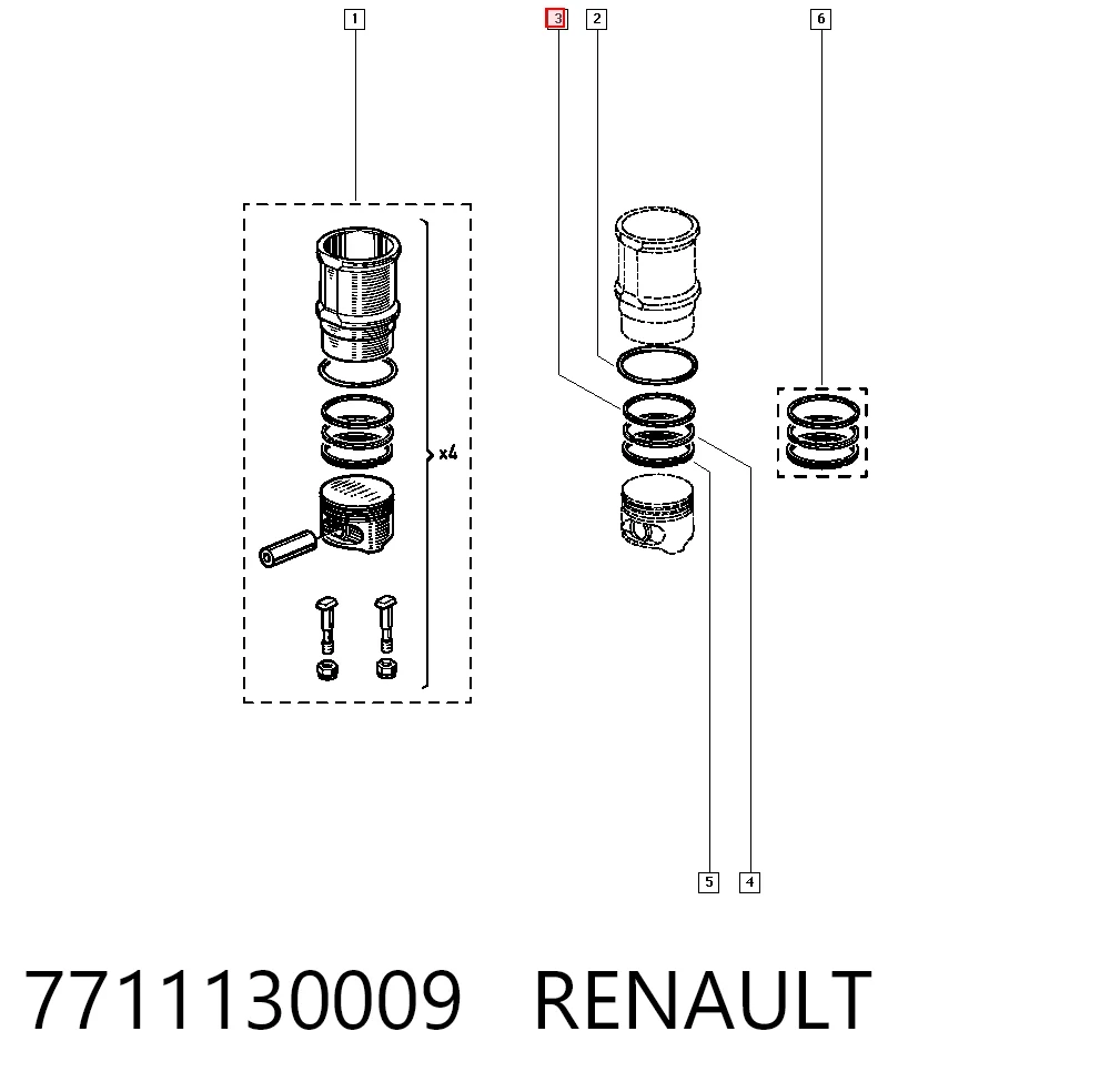 7711130009 Renault (RVI)