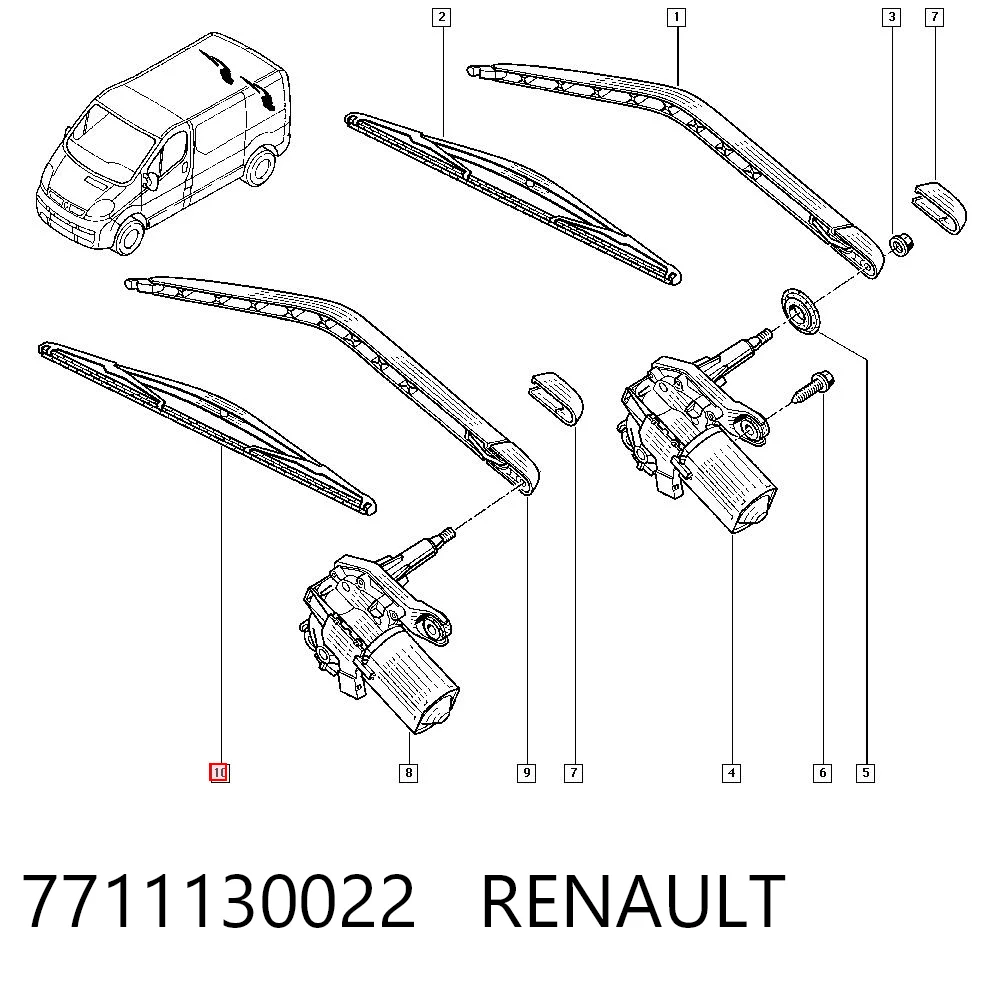 Precio del repuesto Limpiaparabrisas posterior Corsa  hatchback