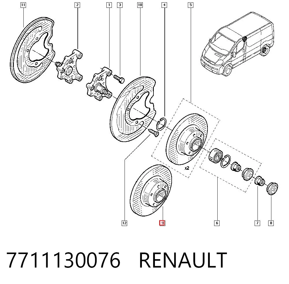 7711130076 Renault (RVI)