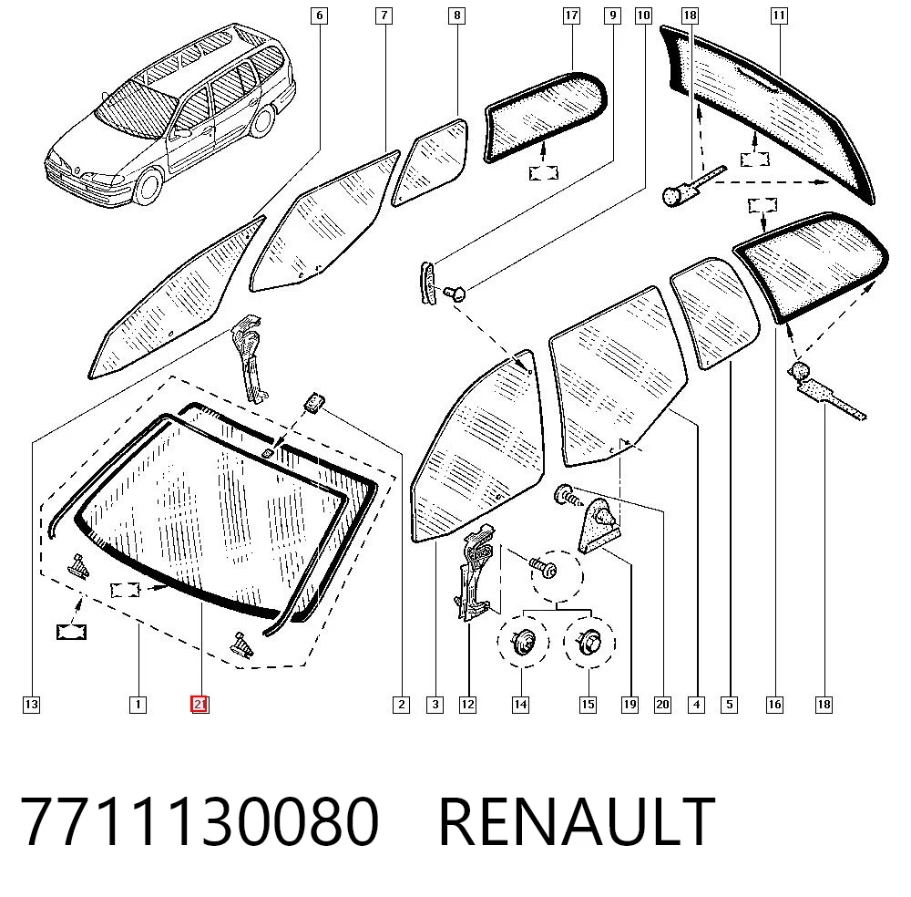 Comprar Parabrisas Renault Megane I LA0, LA1 a bajo precio