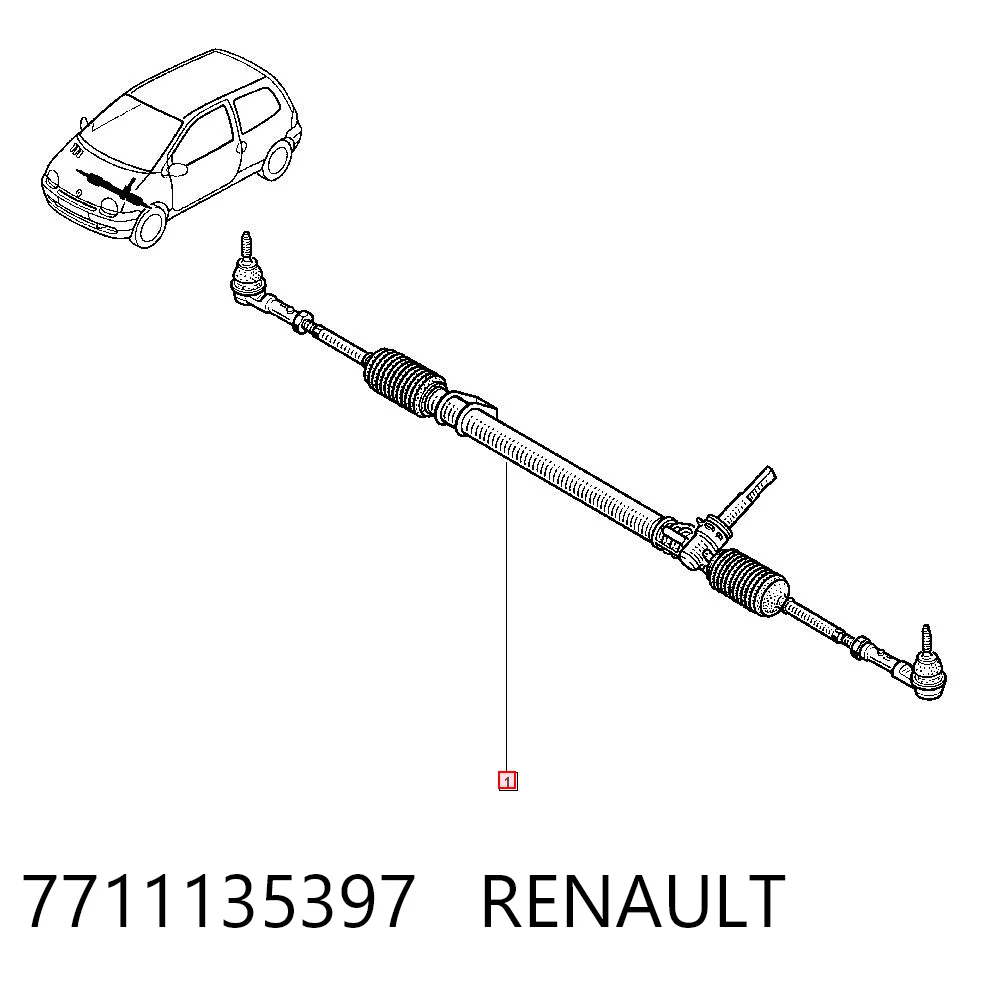 Comprar Cremallera de dirección Renault Twingo I C06 a bajo precio