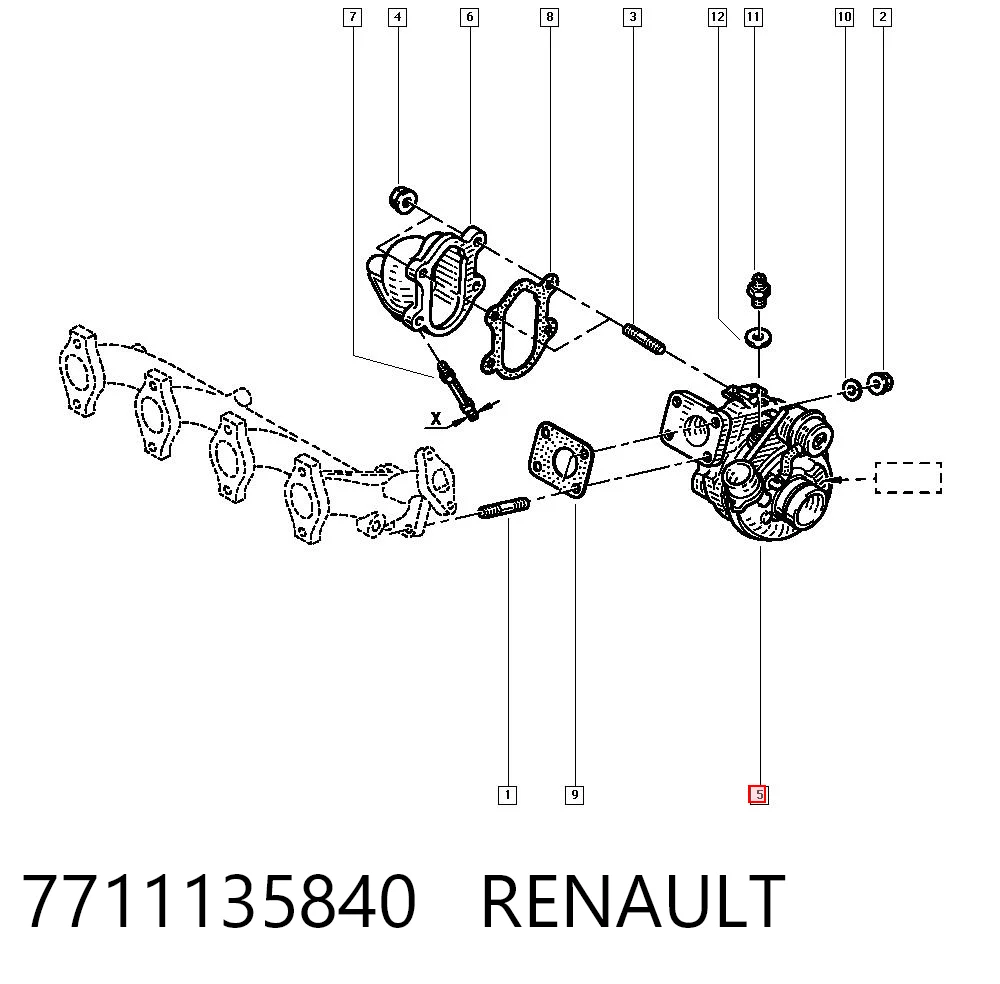 7711135840 Renault (RVI)