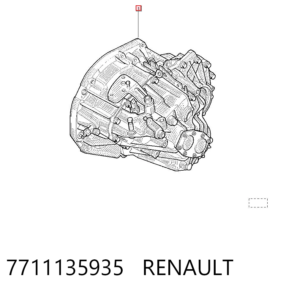 Caja de cambios manual completa 7711135935 RENAULT