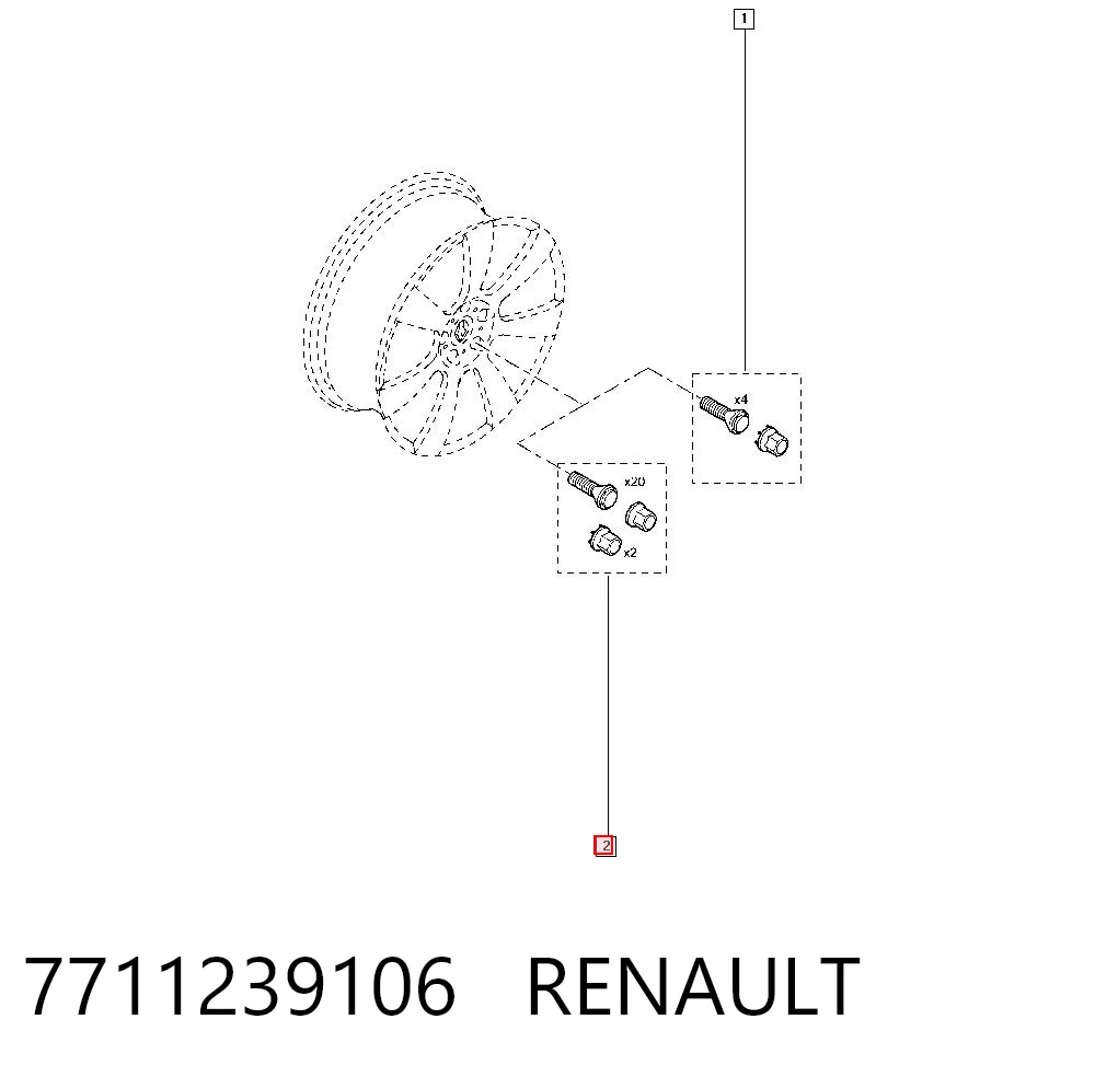 7711239106 Renault (RVI)