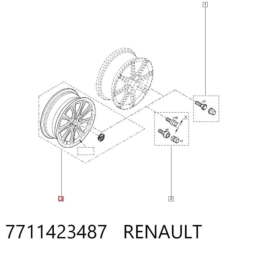 Comprar Llantas de aleación Renault LOGAN I LS a bajo precio