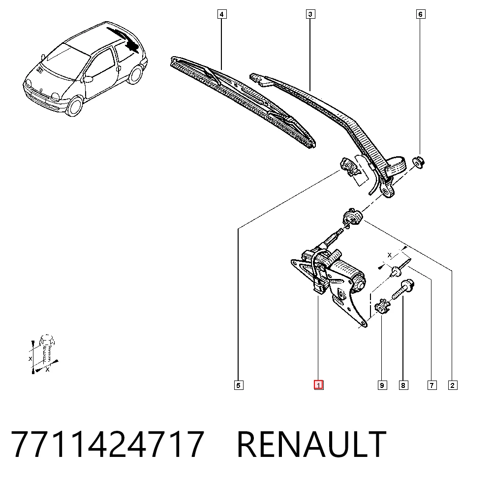 Limpiaparabrisas traseros para Ford Fiesta CB1
