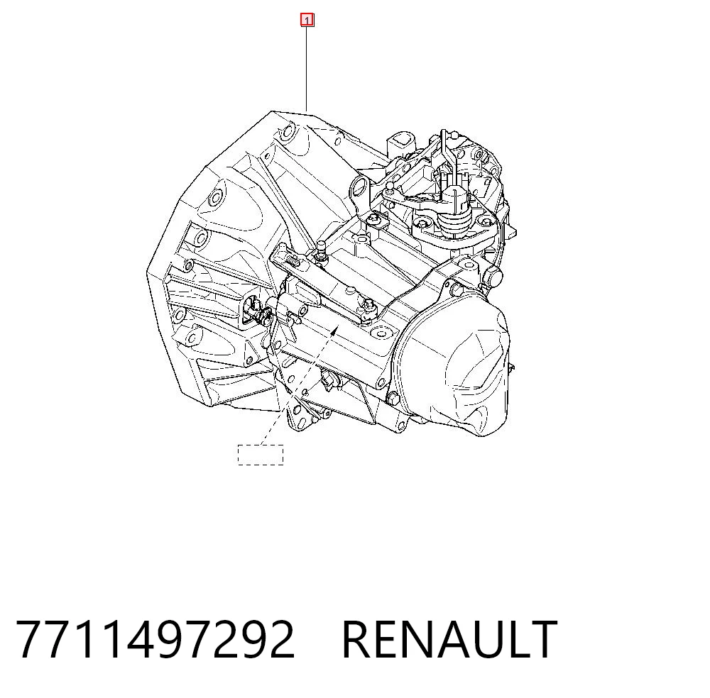 Caja de cambios manual completa 7711497292 RENAULT