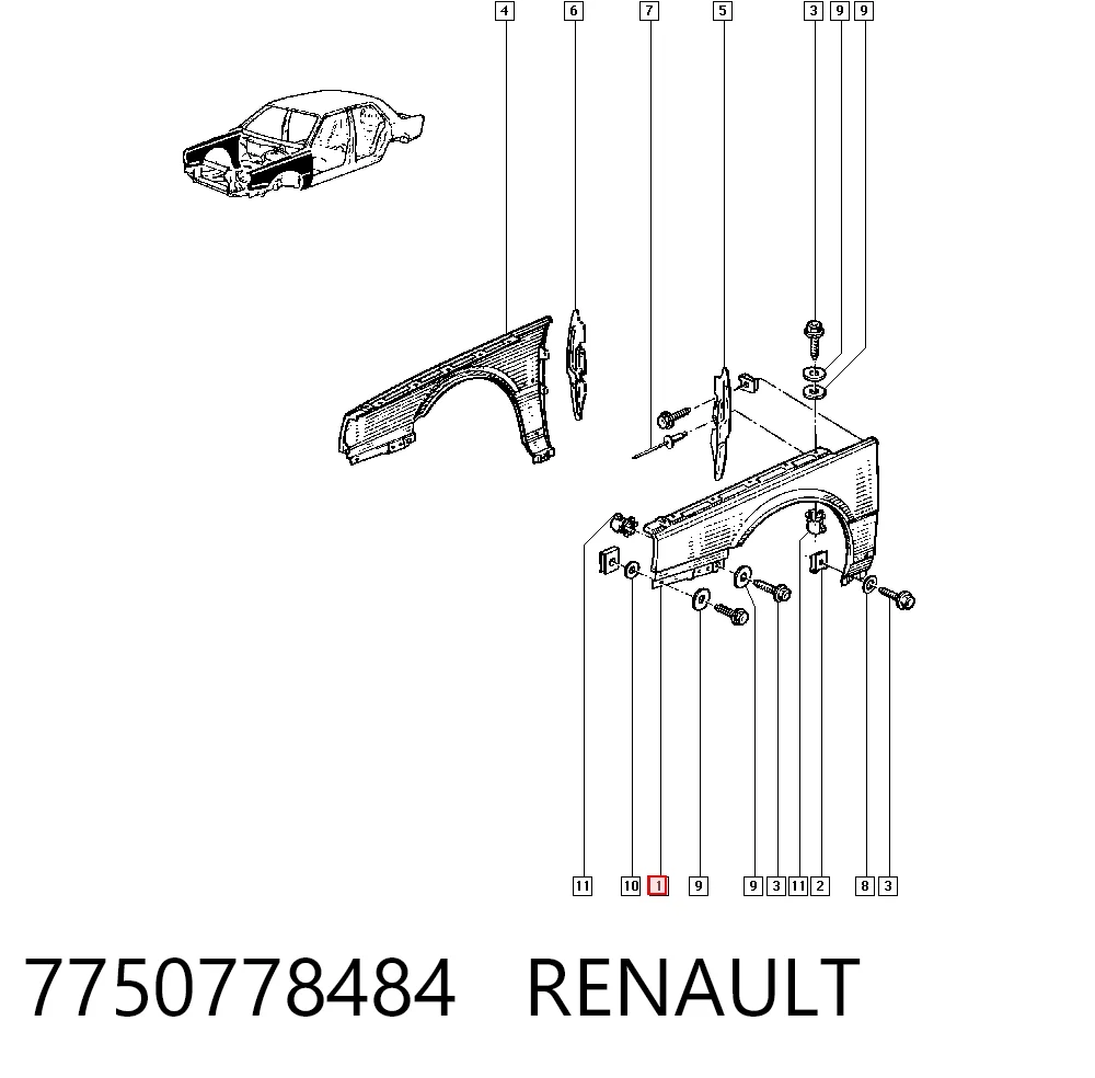 7750778484 Renault (RVI)