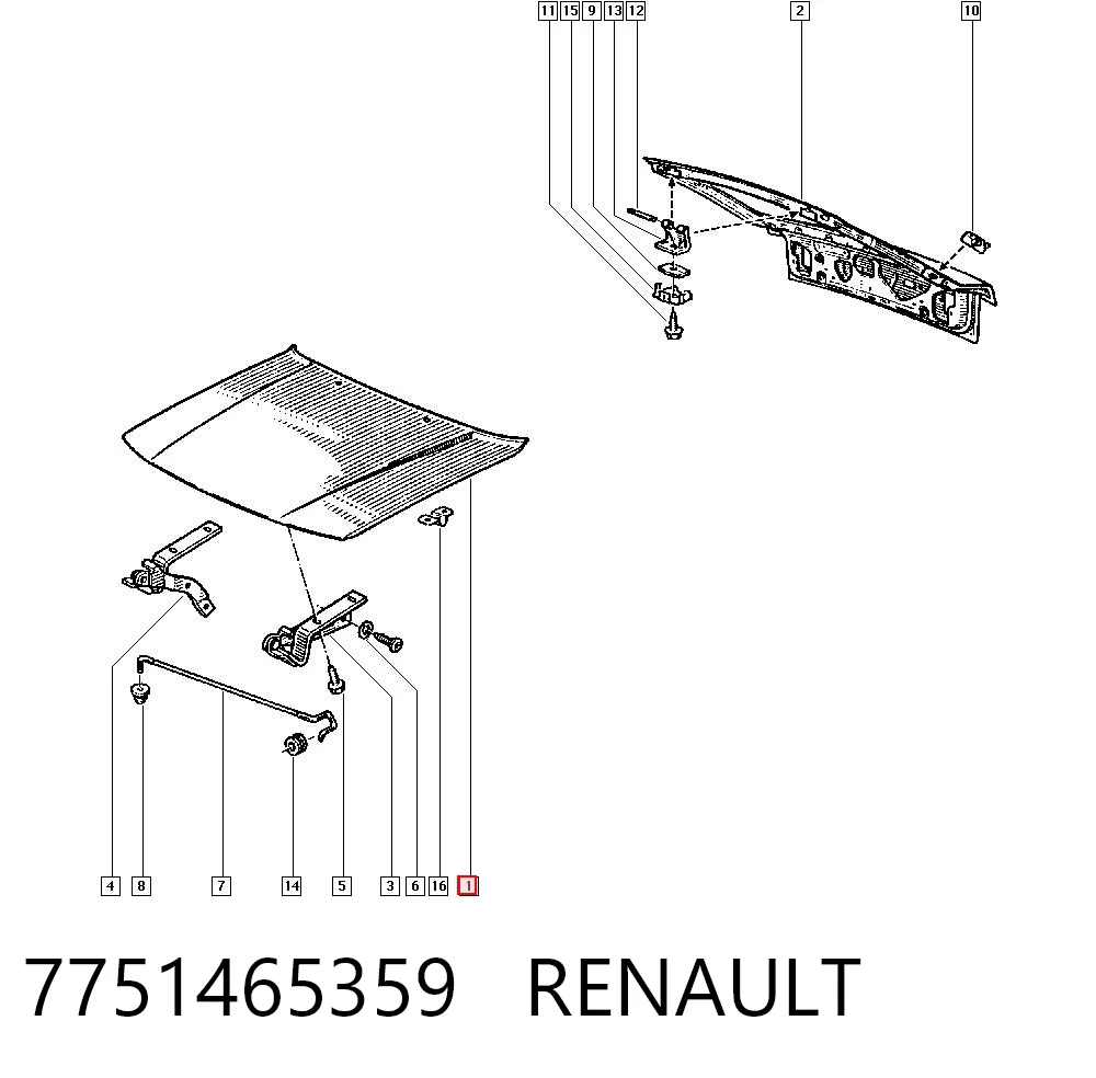 Capó del motor Renault 21 familiar (K48) (1986 - 1995) precio, desde 116,72 EUR