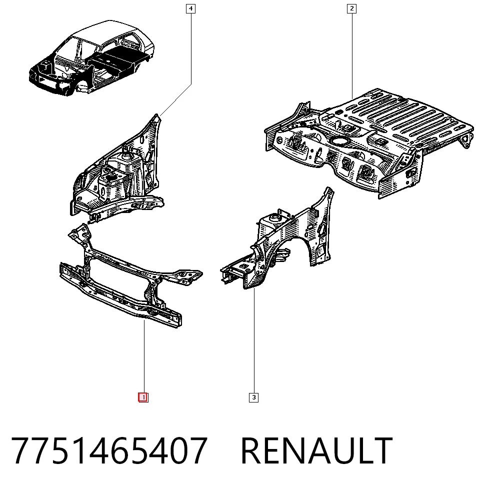 Comprar Soporte de radiador Renault Clio I BC57, 5357