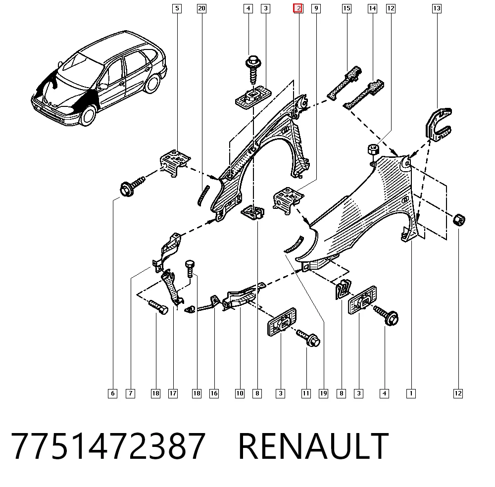 8324088 Jumasa Aleta delantera