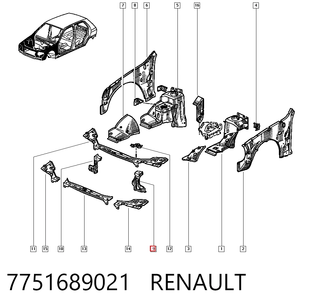 7751689021 Renault (RVI)