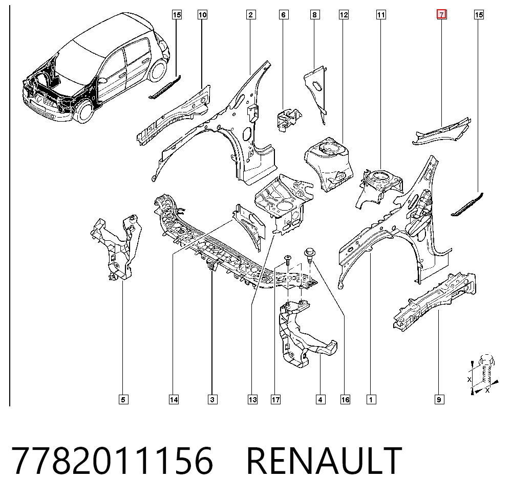 7782011156 Renault (RVI)
