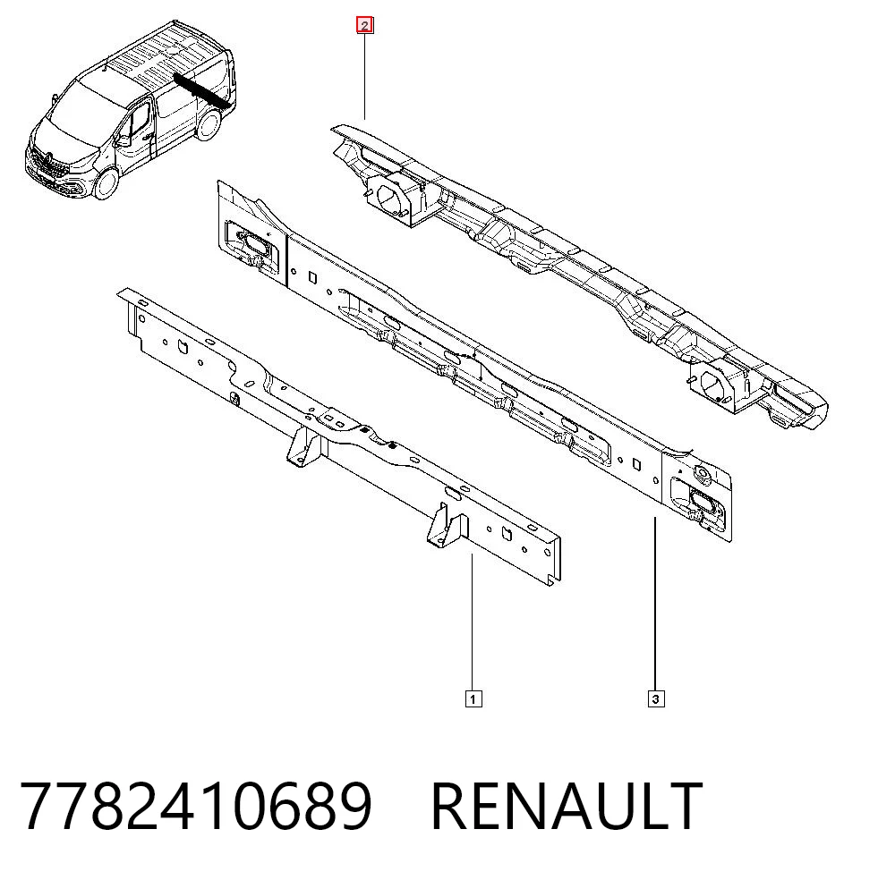 Comprar Refuerzo parachoque trasero Trafic III EG