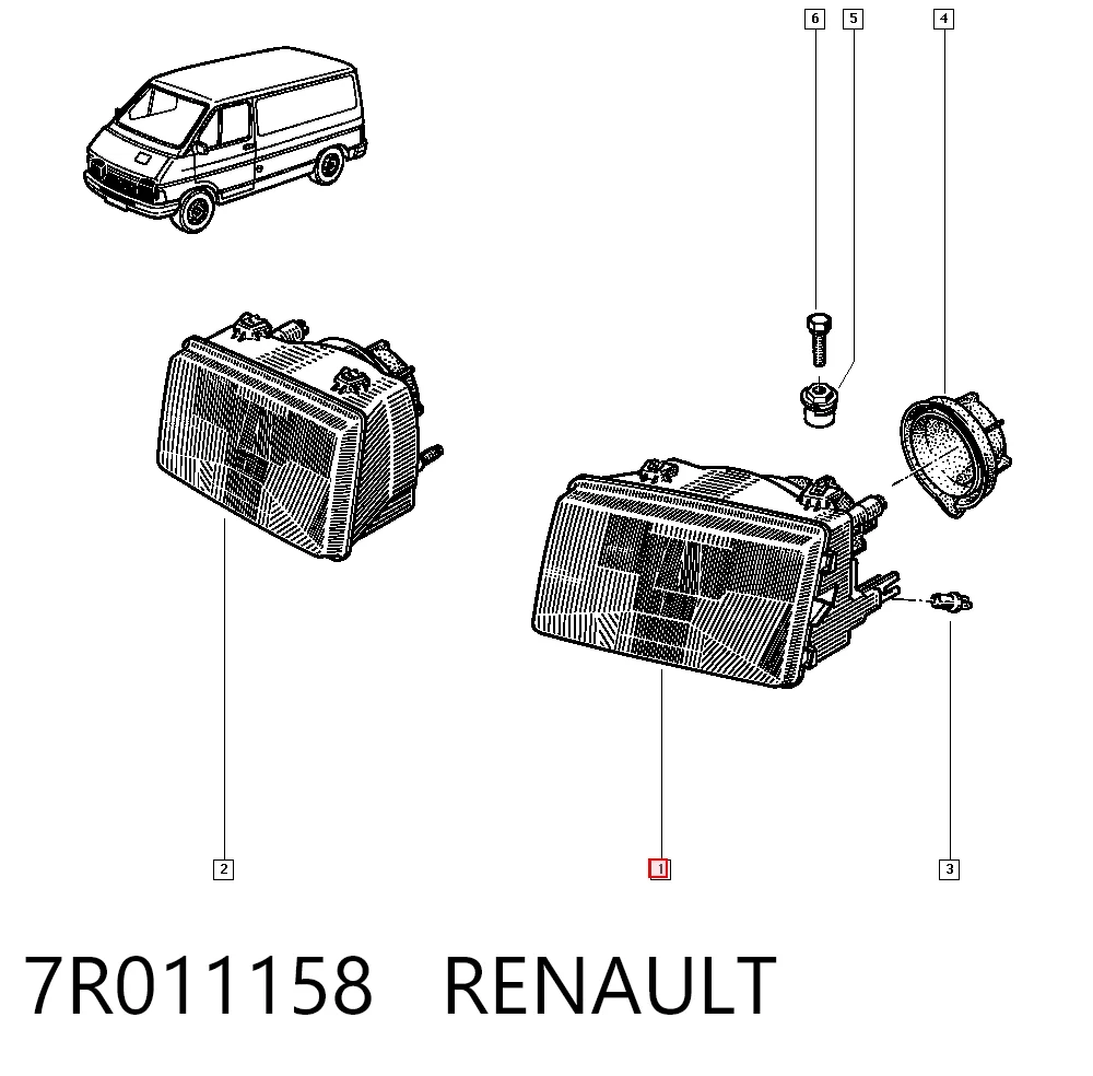Faro izquierdo para Renault Trafic TXX