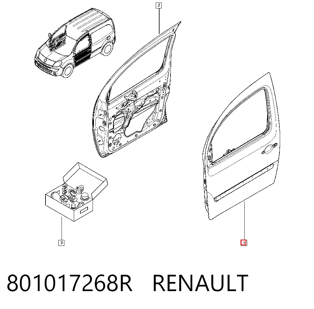 Comprar 801010229R Nissan/Infiniti Puerta delantera izquierda
