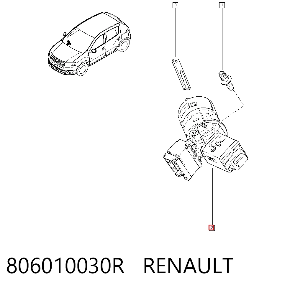 806010030R Renault (RVI) Interruptor de encendido