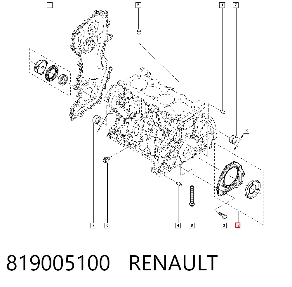 Retén cigueñal Scenic III monovolumen (2009-2016) original desde 43,21 €