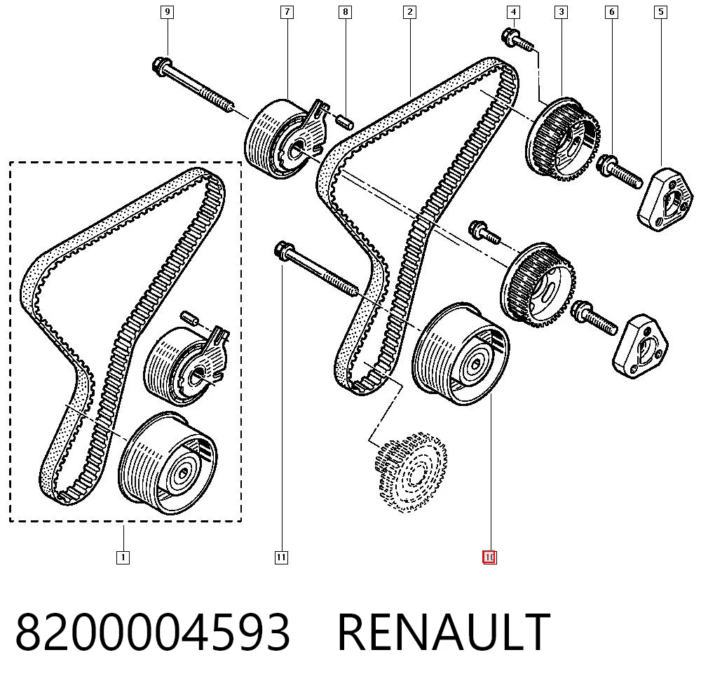 Rodillo intermedio de correa dentada Renault Master II furgoneta comprar en España