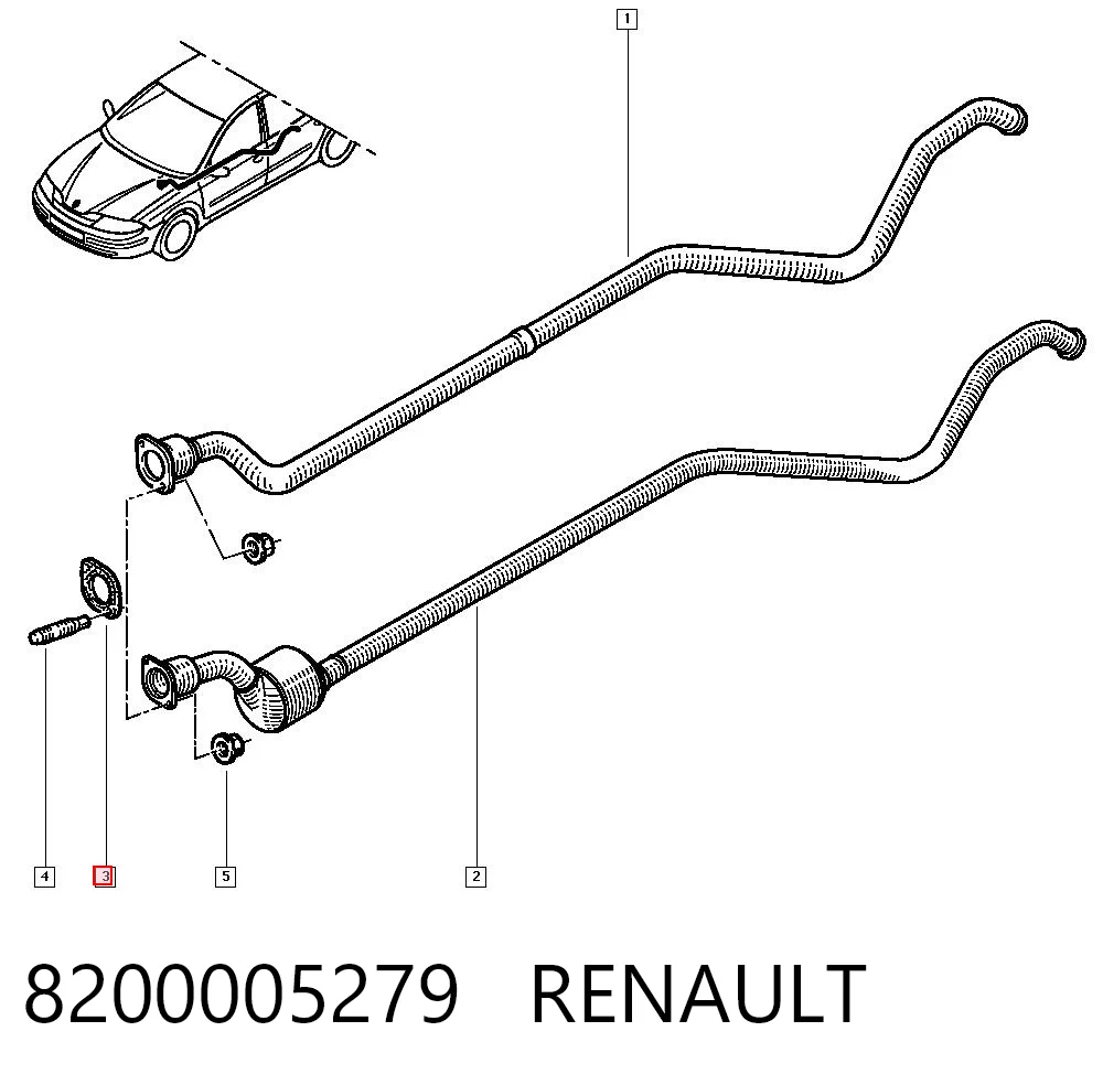 Junta de tubo de escape silenciador Renault Laguna II hatchback comprar en España