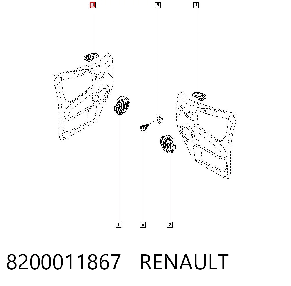 8200011867 Nissan/Infiniti Unidad de control de elevalunas delantera izquierda