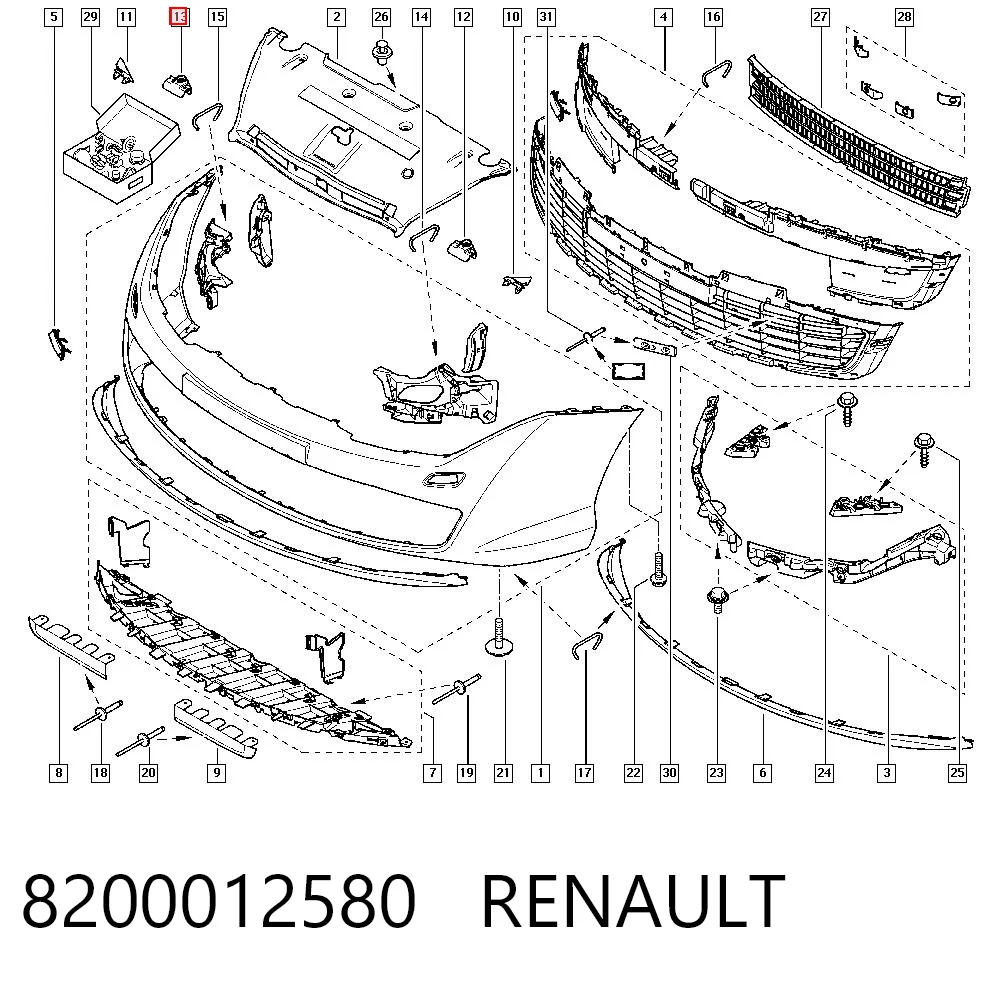 Comprar Soporte de parachoques delantero Renault Laguna II BG0, BG1 a bajo precio