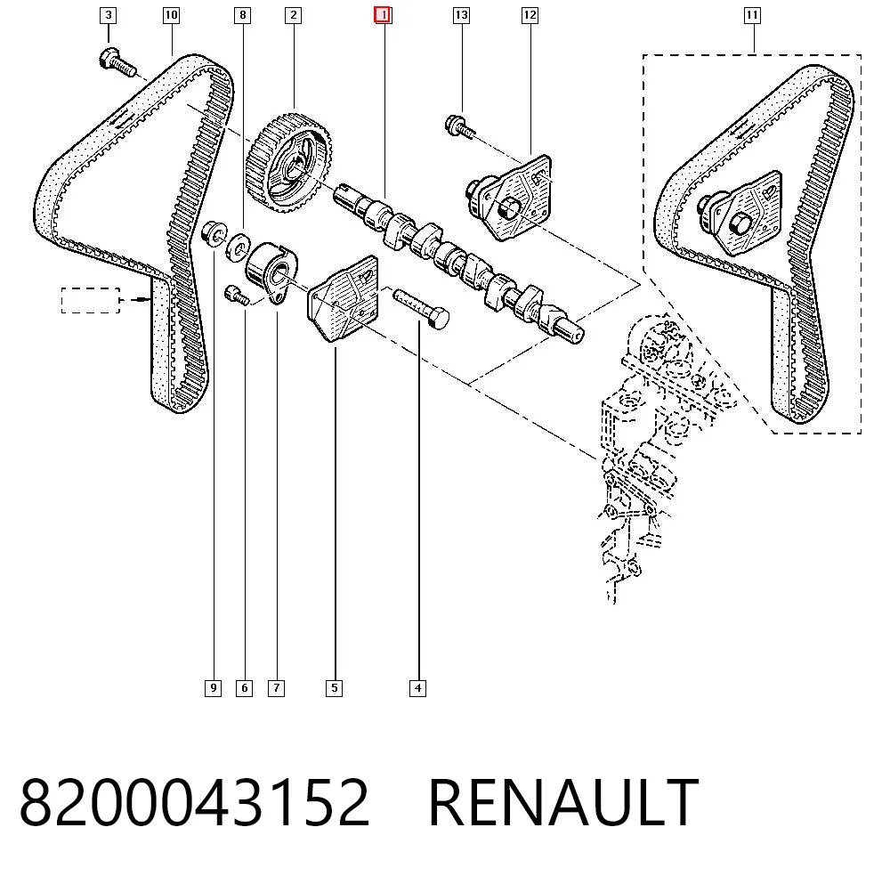 Árboles de levas para Renault Trafic FL