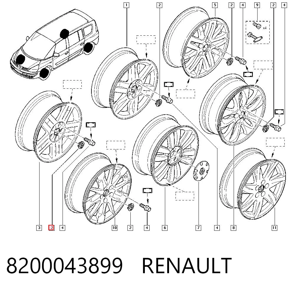 8200043899 Renault (RVI)
