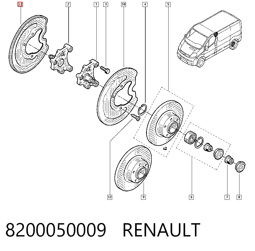 8200050009 Renault (RVI)