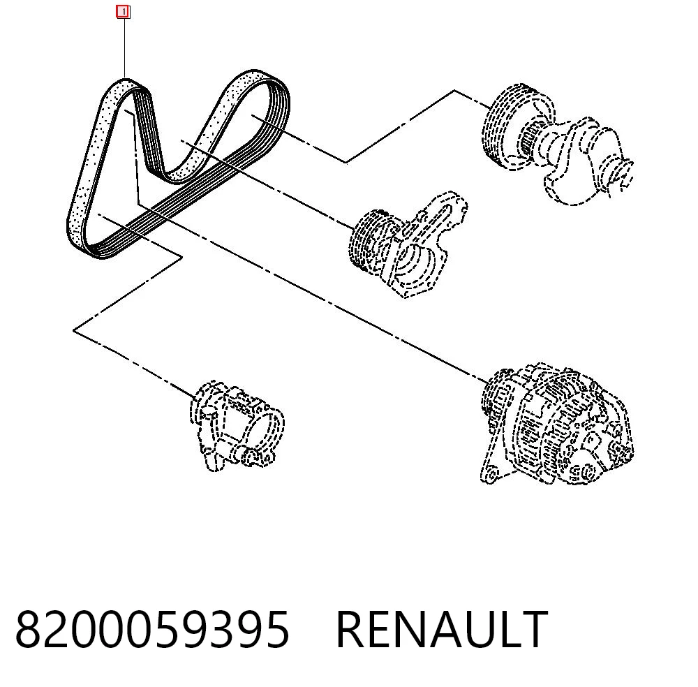 Correa trapezoidal dentada Renault Trafic  (TXX)