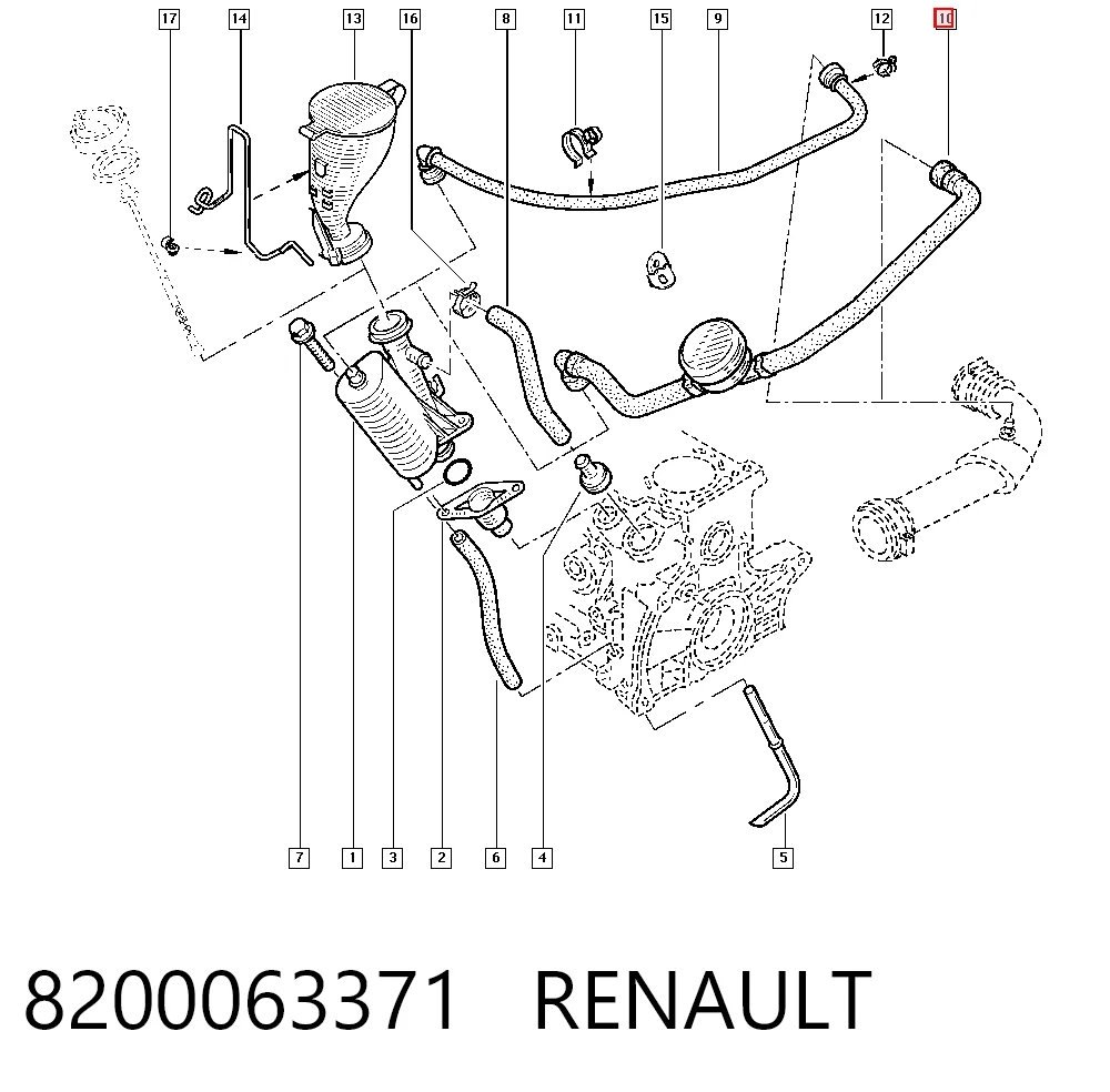 8200063371 Renault (RVI) Decantador de aceite