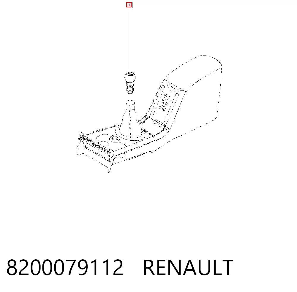 8200079112 Renault (RVI) Pomo de palanca de marchas