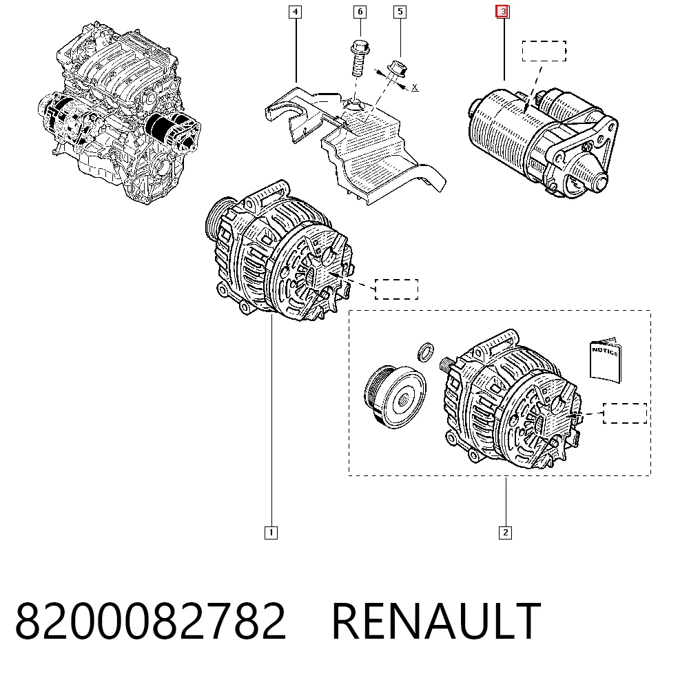 8200082782 Renault (RVI) Arranque motores