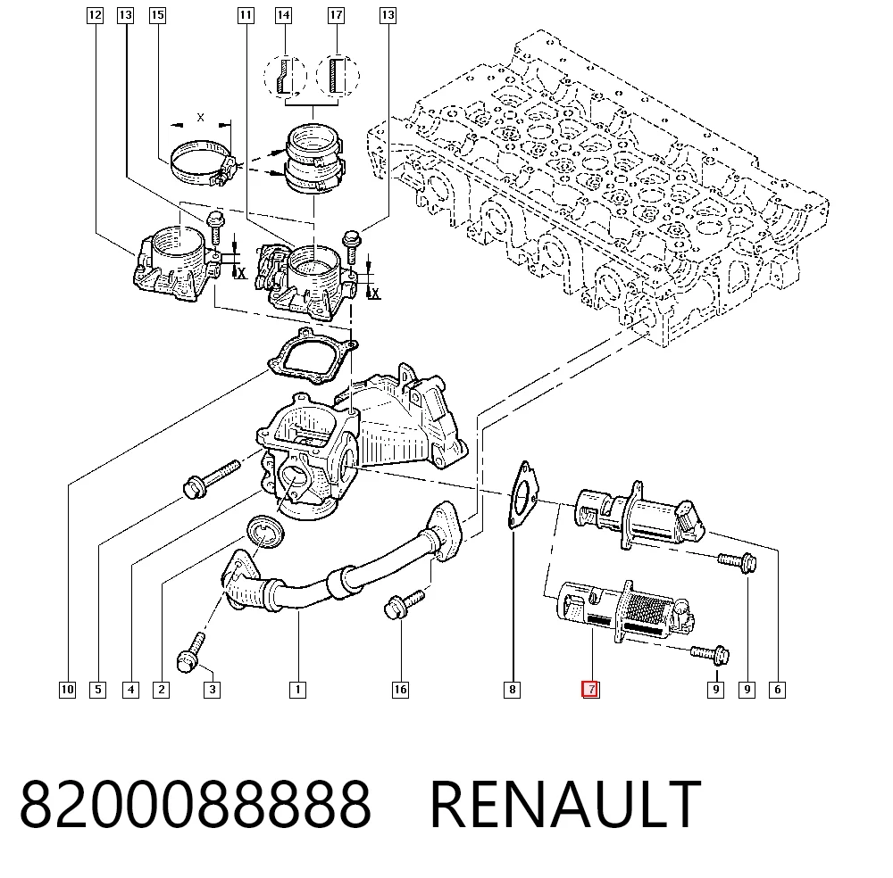 Comprar Válvula EGR de recirculación de gases Renault Espace III JE a bajo precio