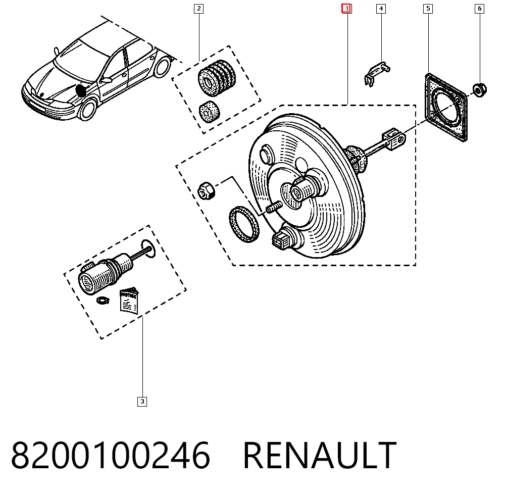  Servofreno Renault Laguna 2