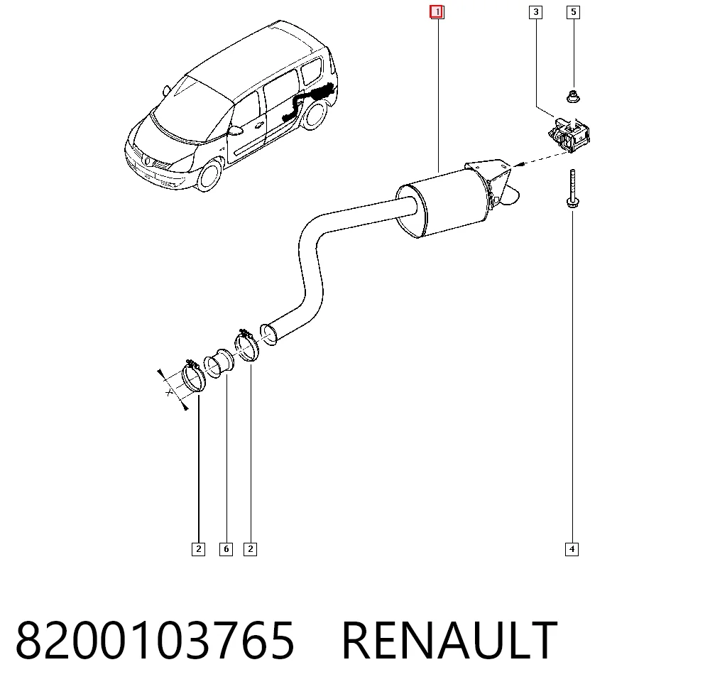Comprar Silenciador trasero Renault Espace IV JK0 a bajo precio