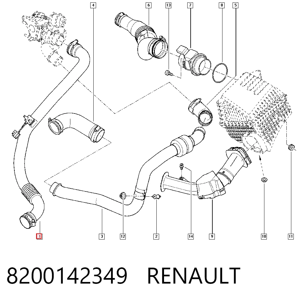 Comprar 14145057 AND Tubo intercooler