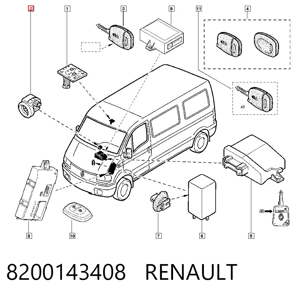 8200143408 Renault (RVI)