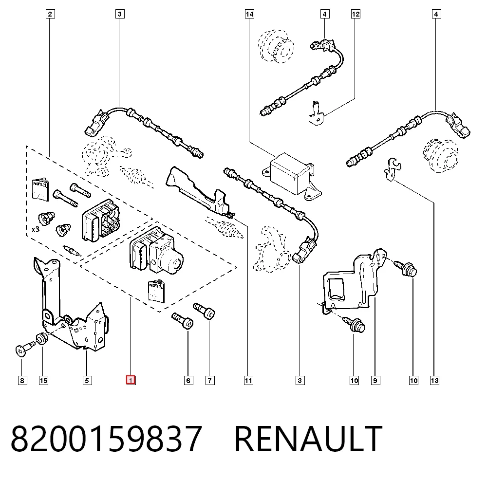 Bloque hidráulico ABS Renault Laguna II hatchback (BG0, BG1) (2001 - 2007) precio, desde 58,08 EUR
