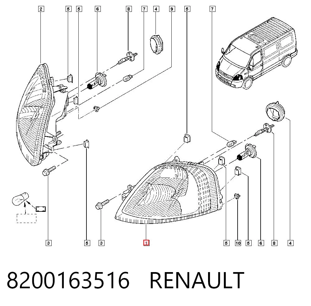Faros delanteros Master II furgoneta (2003-2010) original desde 85,67 €