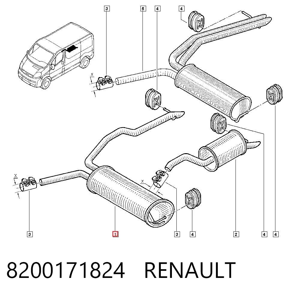 Comprar Silenciador trasero Renault Trafic II FL